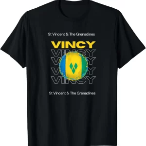 St Vincent and The Grenadines Vincy Flag T-Shirt