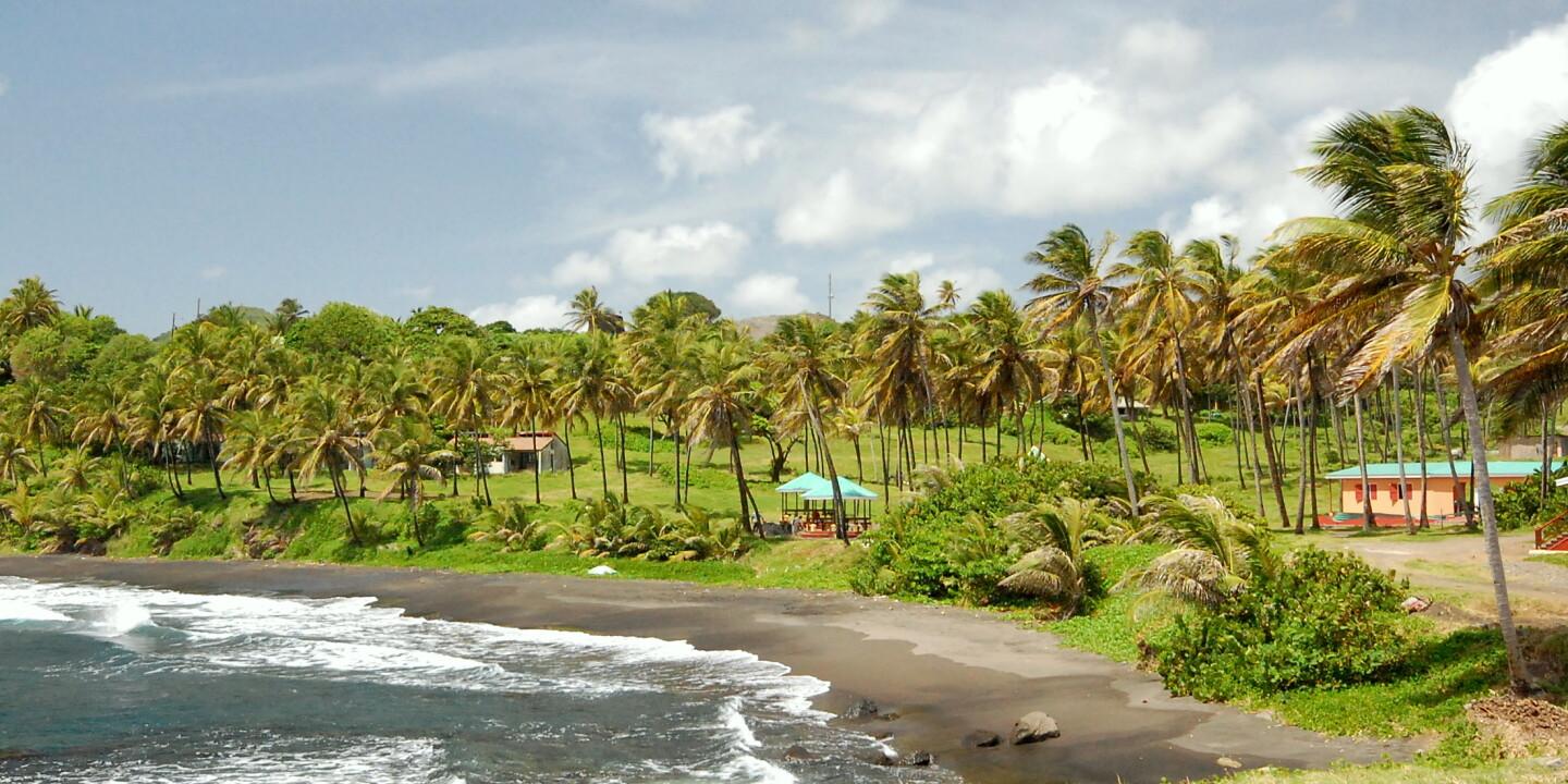 Scenic coastal landscape at Rawacou in St Vincent